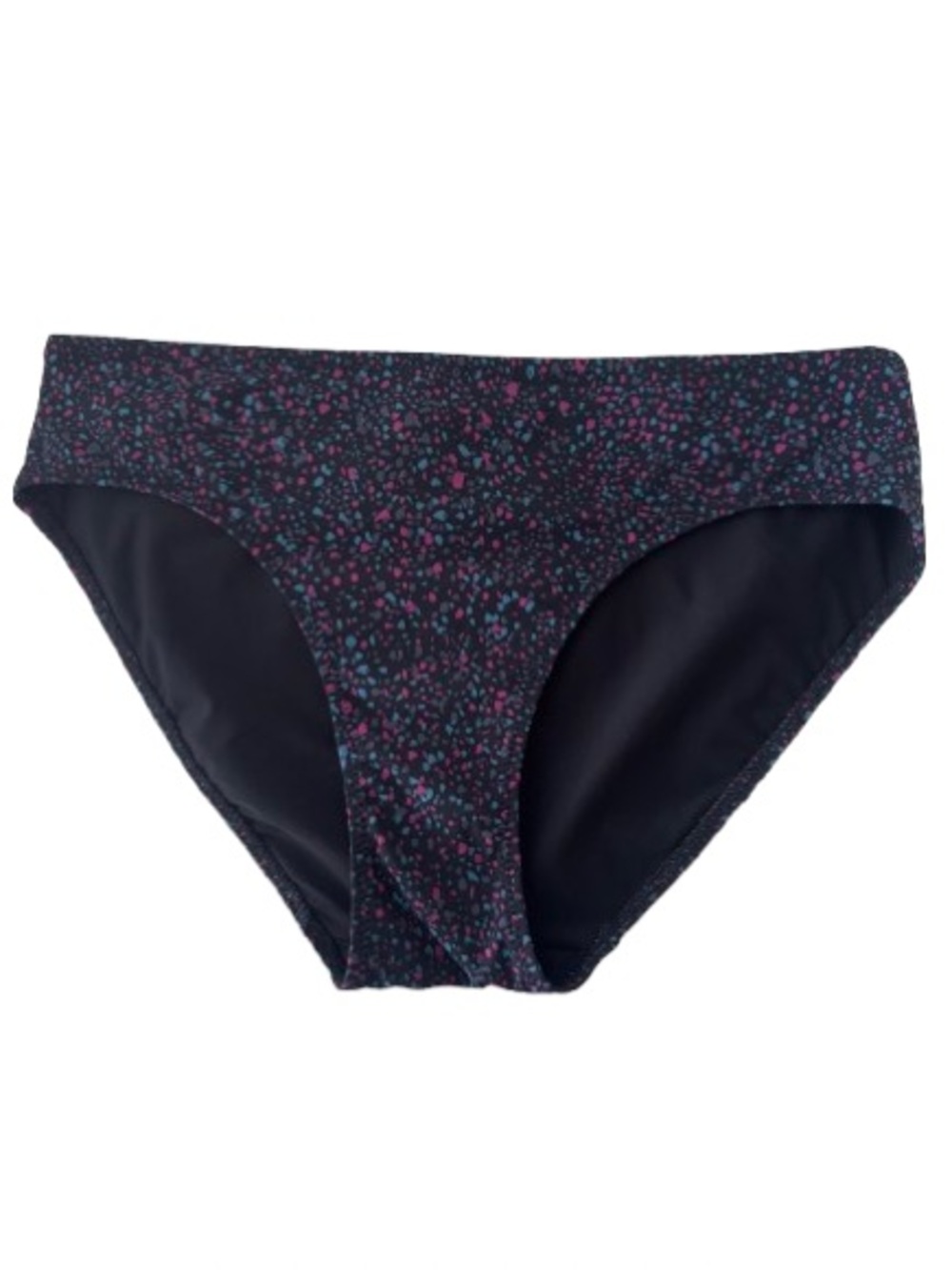 Lululemon Sunshine Ahead Mid Rise Bikini Bottom Terrazzo Black Multi Size 4